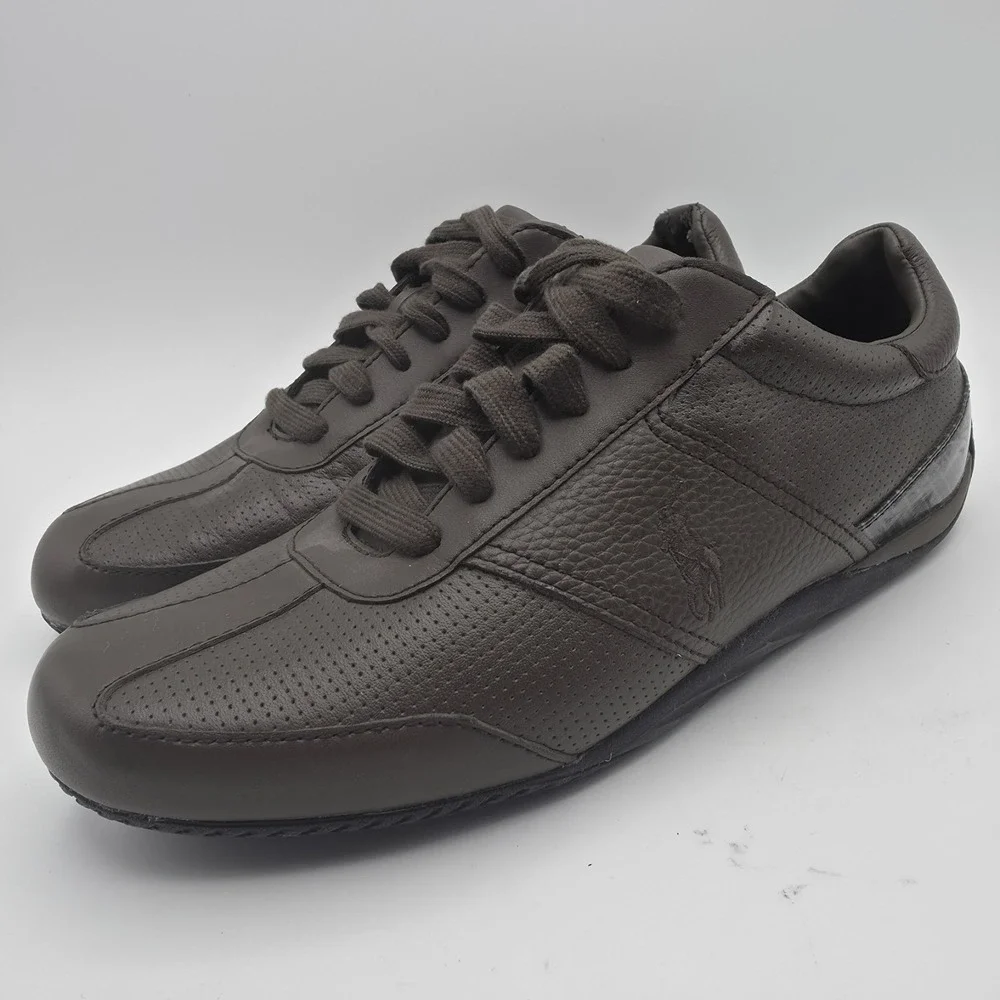 Polo Ralph Lauren Bentwinds Mens 10.5D Brown Driving Sneakers Shoes Casual